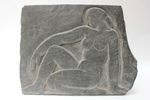 Gilbert Auguste PRIVAT (1892-1969)
Nu féminin
Plaque d’ardoise sc...