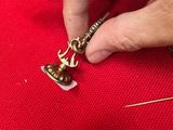 a person that is working on something with a needle