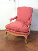 FAUTEUIL dit "coin de feu" en hêtre mouluré et sculpté à dos… (photo 3)