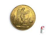 an image of a gold coin with an image of an angel on it