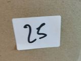 a picture of a sign with the number 25 on it