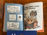 a book with a picture of an old man sitting in a chair