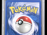pokemon now exid card in a plastic case