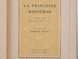 an open book with a picture of a princess on it