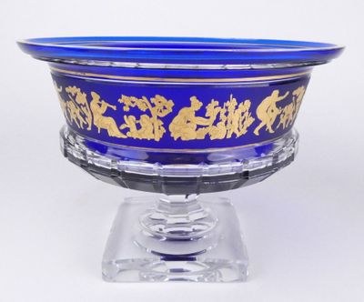 Verrerie: Coupe Borodine en cristal taillé Val Saint Lambert…