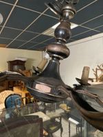 Lustre en métal argenté. Époque XXe siècle, travail Art Déco… (photo 3)