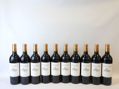 10 bouteilles MARGAUX, SEGLA, 1998