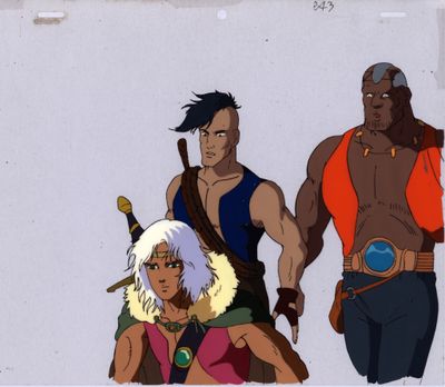an image of a group of cartoon characters standing next to each other