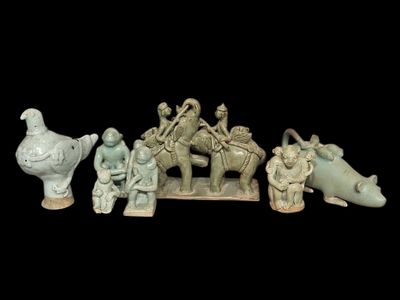 ASIE DU SUD-EST Ensemble de sujets animaliers en porcelaine …