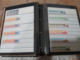 a binder that has a bunch of stamps on it