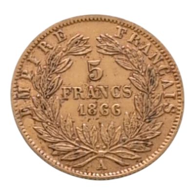 gros plan d'une pièce de monnaie sur fond blanc