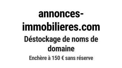 Nom de domaine annonces-immobilieres.