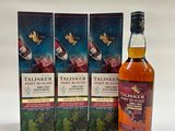 une bouteille de Talsker et trois cartons de whisky Talsker