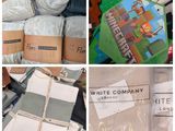 plusieurs photos représentant divers objets, notamment de la laine, un livre et un sac