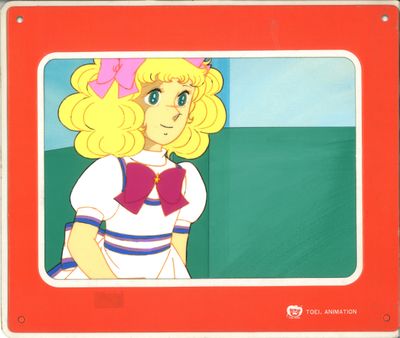 a cartoon picture of a girl in a sailor outfit