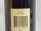a bottle of wine with a barcode on the label