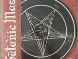 a cd with a pentagramt on the front of it