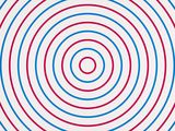 an image of a white and blue spiral with red and blue stripes