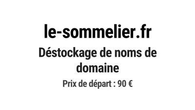 Nom de domaine le-sommelier.fr.