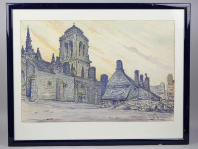 Charles MOOTZ (1889-1944) Église Saint-Ronan de Locronan