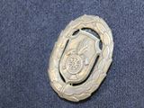 a badge that is on the back of a jacket