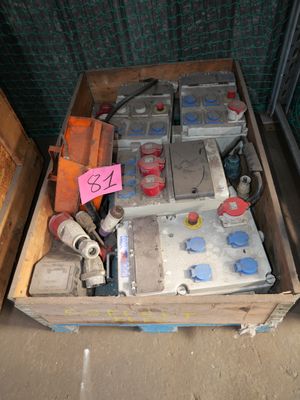 a box full of assorted items sitting on the floor