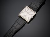 an 18k white gold and diamond set wristwatch