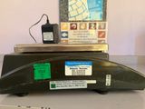 an image of a scale on a table with a cell phone