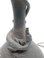 Important pied de lampe balustre anciennement à pétrole, mon… (photo 2)