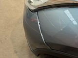 a cat sitting on top of the hood of a car