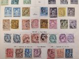 a large collection of stamps from around the world