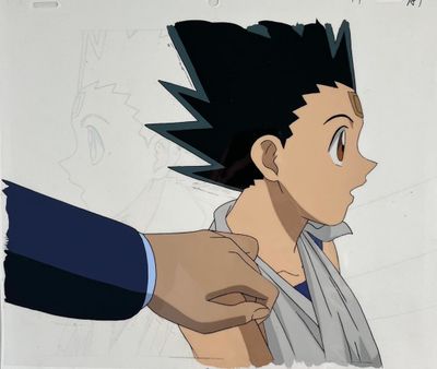 Hunter x Hunter Gon Freecss Cellulo à l’encre et à la gouache représen