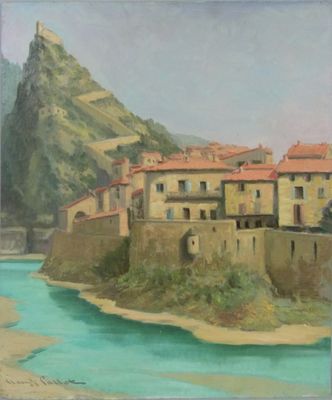 Claude PALLOT (1901-1987) - " Entrevaux (Alpes de Hautes Pro…