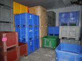 a room filled with lots of different colored boxes