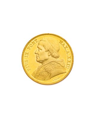 une image d'une pièce d'or sur fond blanc