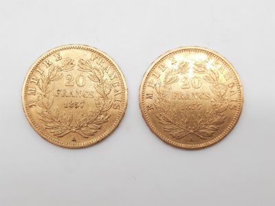 deux souverains en or, dont l'un est un souverain et l'autre un souverain