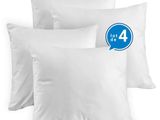 Lot de 3 coussins blancs, avec 4 coussins de chaque côté