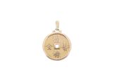 une image représentant une pièce d'or sur laquelle figure une inscription en chinois