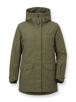 une parka pour femme avec capuche et col à capuche
