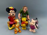 figurines Disney de Winnie l'ourson et Pooh, Winnie l'ourson et Cochon, Dingo et Tigrou, Dingo et Tigrou, Dingo et Tigrou