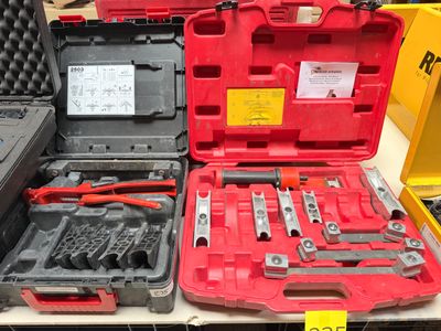 many tools in the case on the table