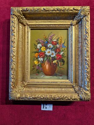 Huile sur panneau , Compositions aux marguerittes sbg Pehart…