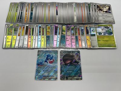 many cards and cards in the box on the table
