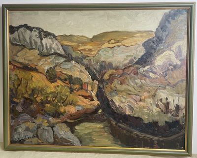 François LOMBARDI (Actif au XXe siècle), paysage du sud de l…