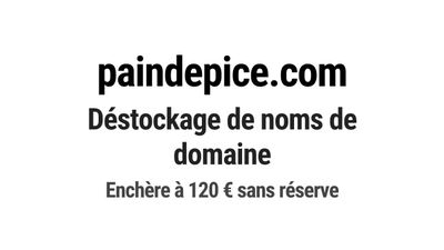 Nom de domaine paindepice.com. Catégorie: Gastronomie.