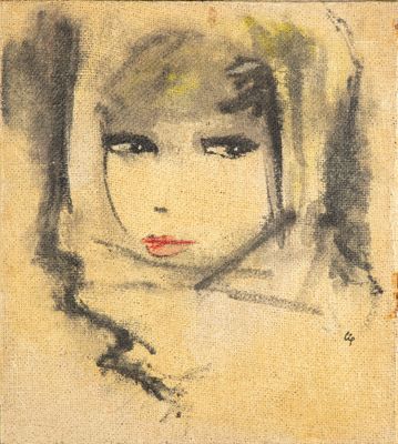 ECOLE FRANCAISE du XXe siècle Portrait de femme Huile sur to…