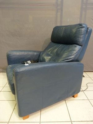 Fauteuil de relaxation, élèctrique multipositions en cuir bl…