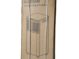 a cardboard box with a picture of a refrigerator inside of it