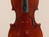 an old violin with a bow on a white background