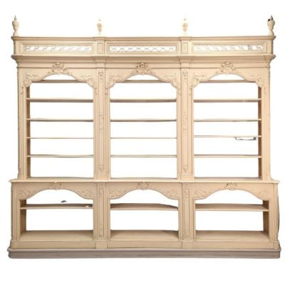 an image of a bookcase made of wood